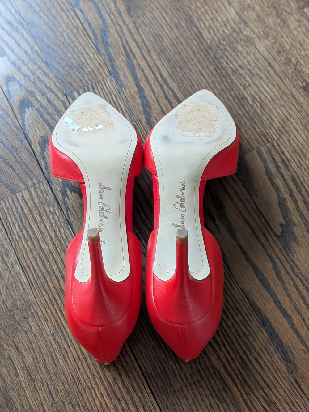 Sam Edelman Red Pointed D'Orsay Heels - Picture 6 of 8